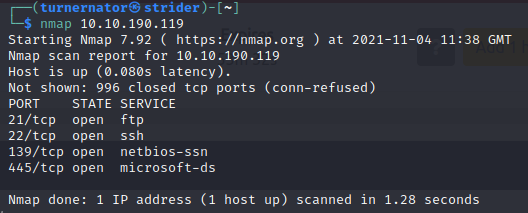 nmap scan