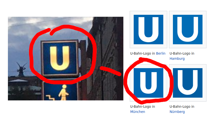 The logo in our image, plus a comparison of the 4 U-Bahn systems